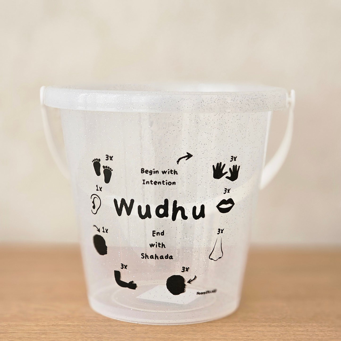 Wudhu emmer transparant