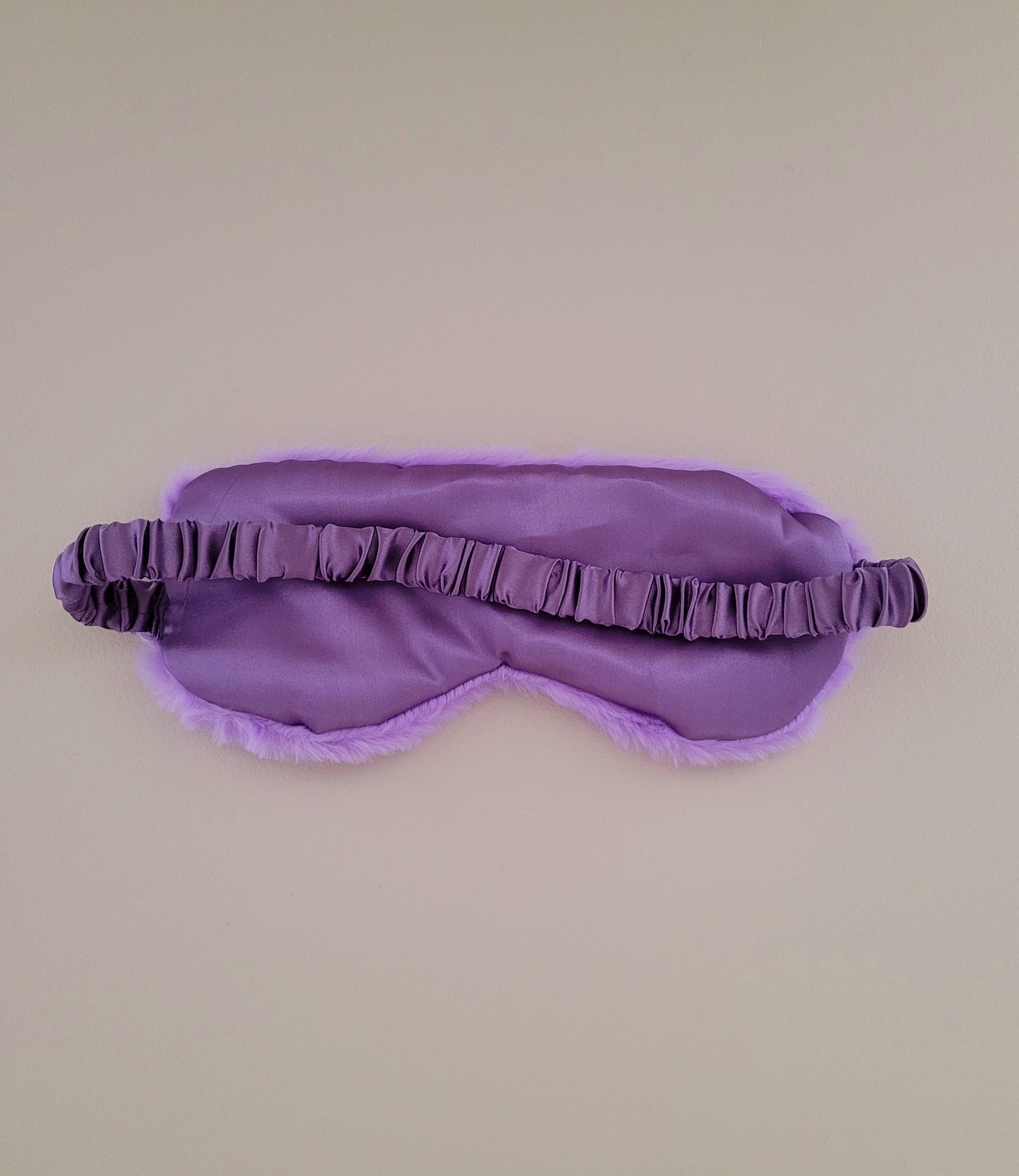 Slaapmaskers fluffy paars