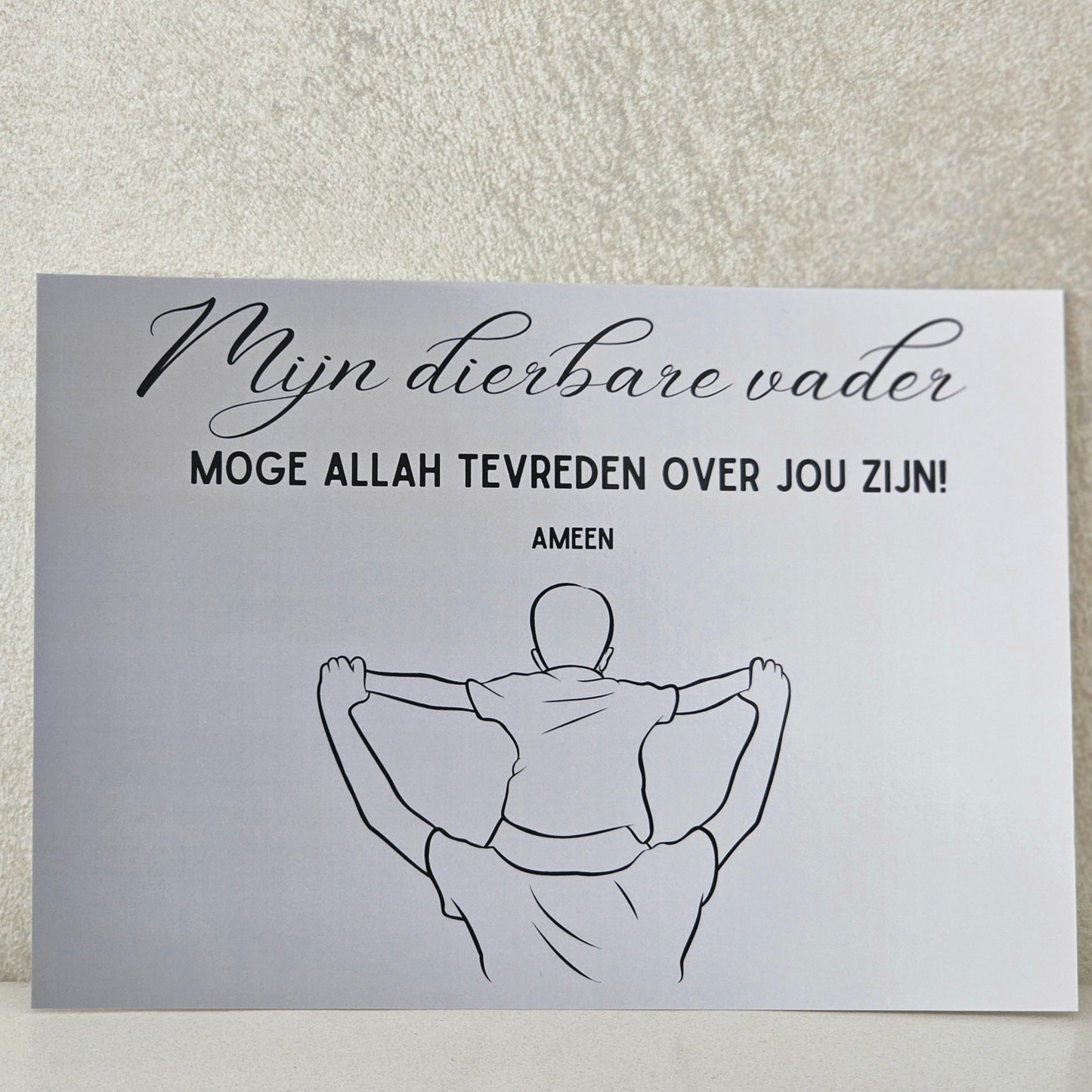 Kaart "Dierbare vader"