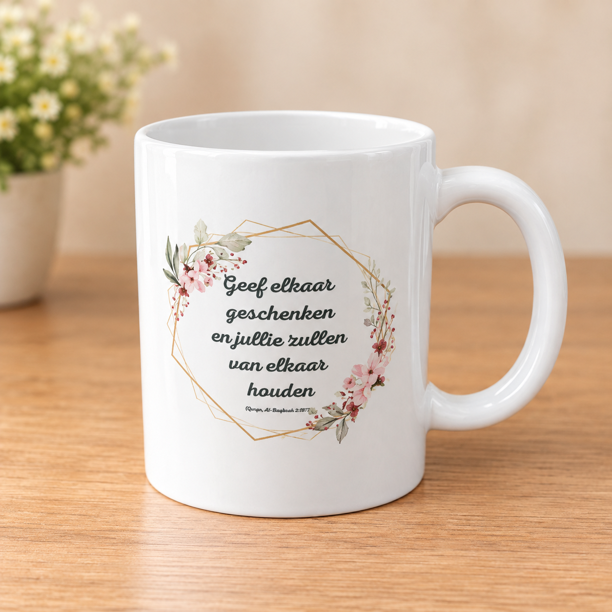 Mok "Geef elkaar geschenken"