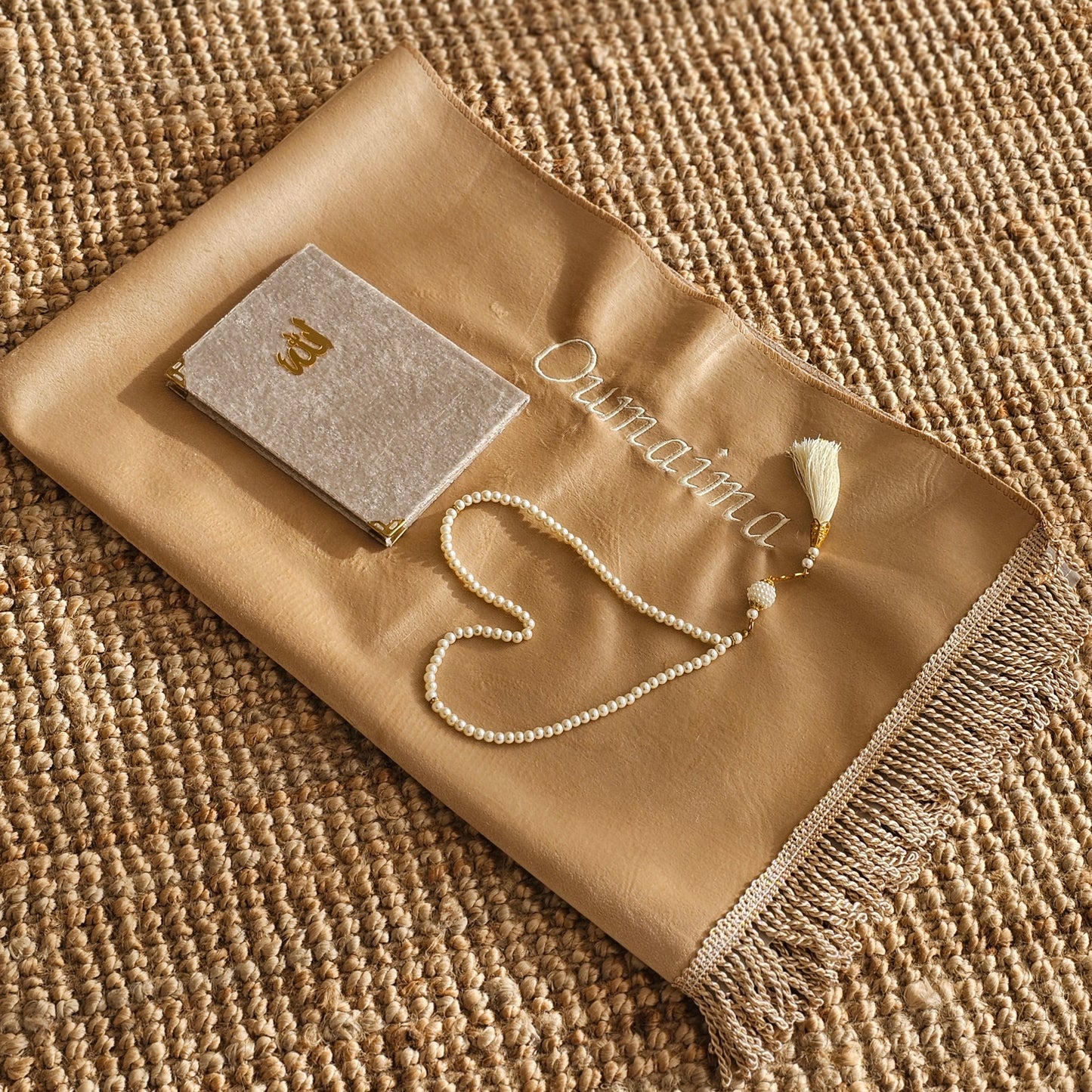 Gebedskleed taupe set