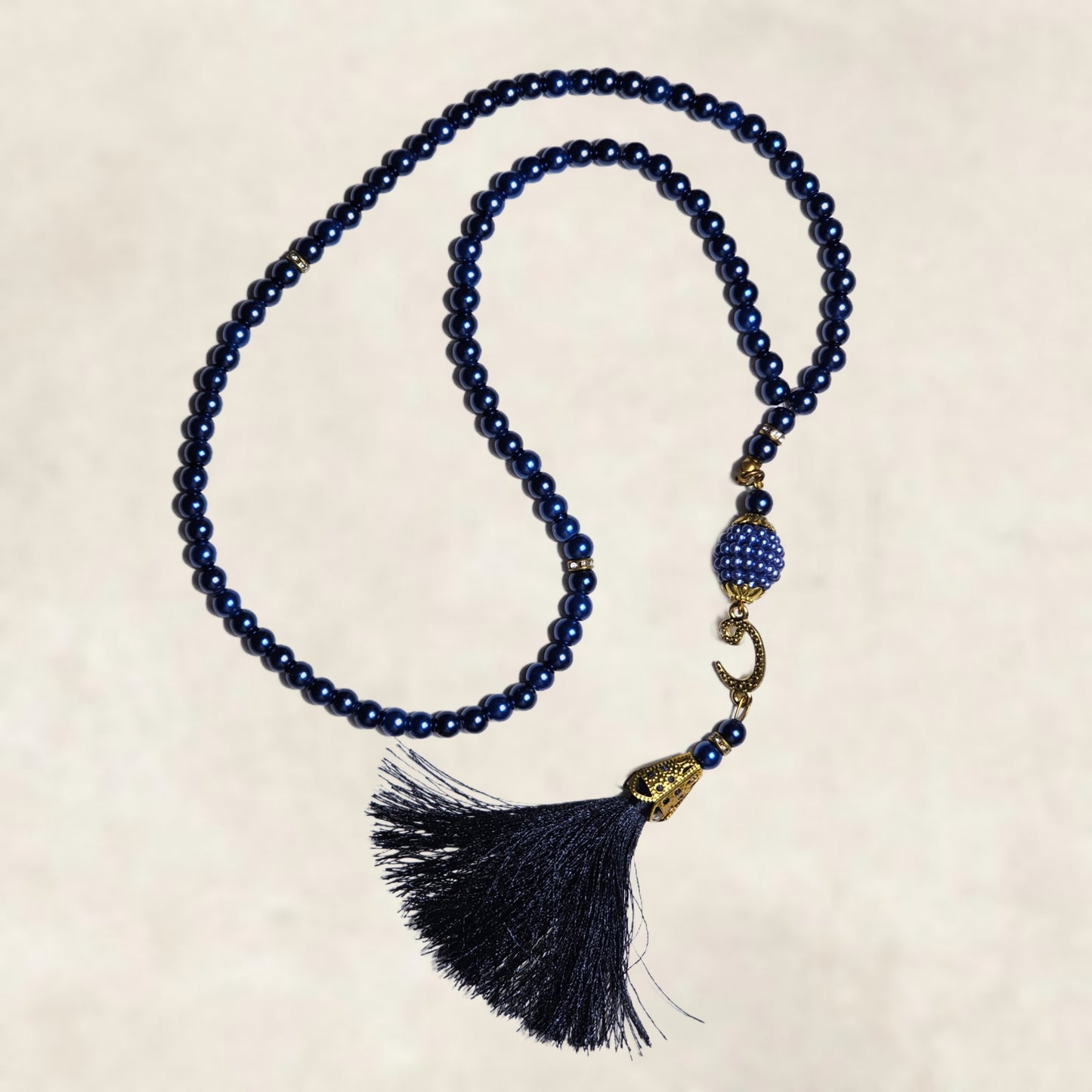 Tasbih donkerblauw